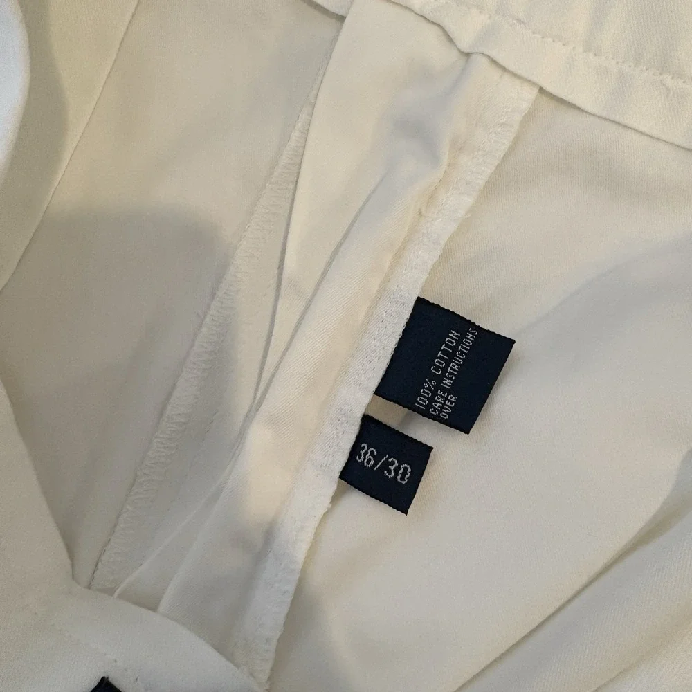 Polo‎ Ralph Lauren Mens Chino Pants Size 36 X 30 White Golf Resort Nautical